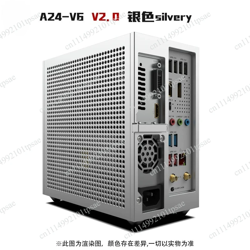 Mini A24-V6 2.0 double slot semi-high single display itxBKB main board chassis 3.66 liters
