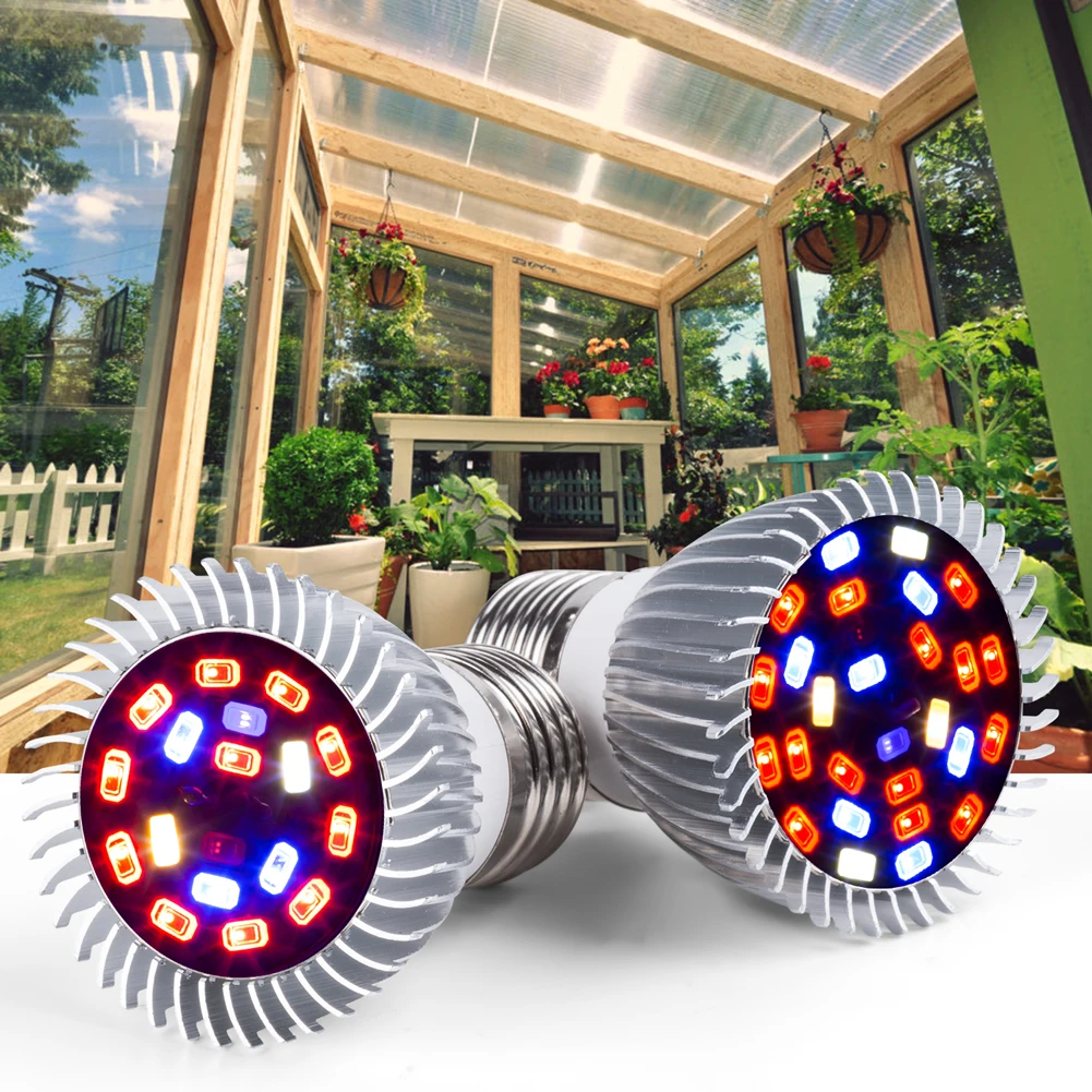 

E27 Led Grow Light Hydroponics Phyto Lamp Greenhouse Cultivation Grow Tent Plant Lights For Indoor Flower Seedling Spotlight