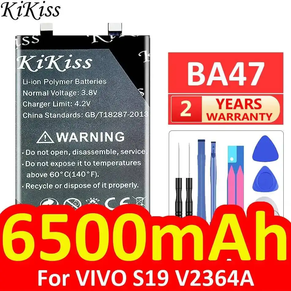 

For Vivo S19 V2364A Lightweight 6500Mah BA47 Mobile Phone Battery Good Low-Temperature Performance