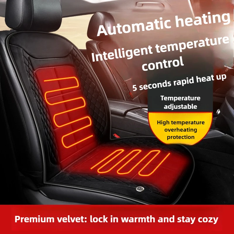 

12 В 24 В автомобильная подушка для сиденья с подогревом, зимняя плюшевая теплая подушка с электрическим подогревом для седана, внедорожника, грузовика