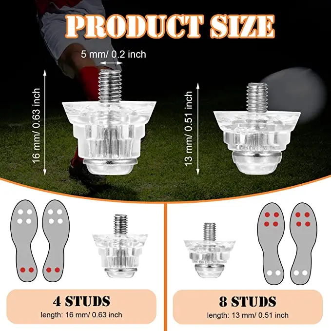 12 Pieces Football Boots Studs Sport Equipment Shoes Stud Replace Component