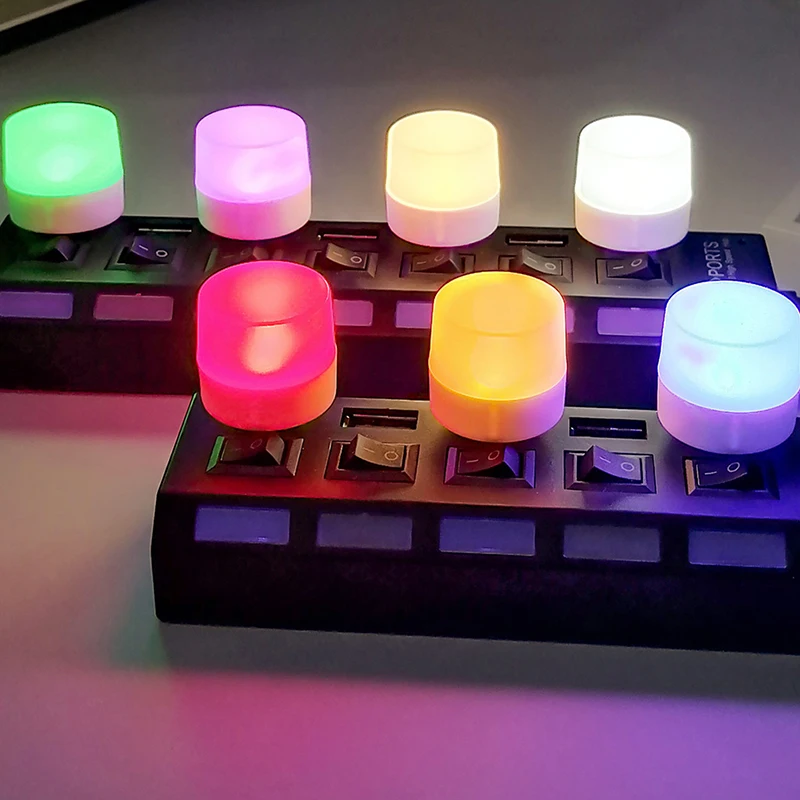 Creativo Super Bright USB Mini Book Light lampada da lettura portatile USB LED Night Light Sleepping Lamp per PC Laptop Notebook