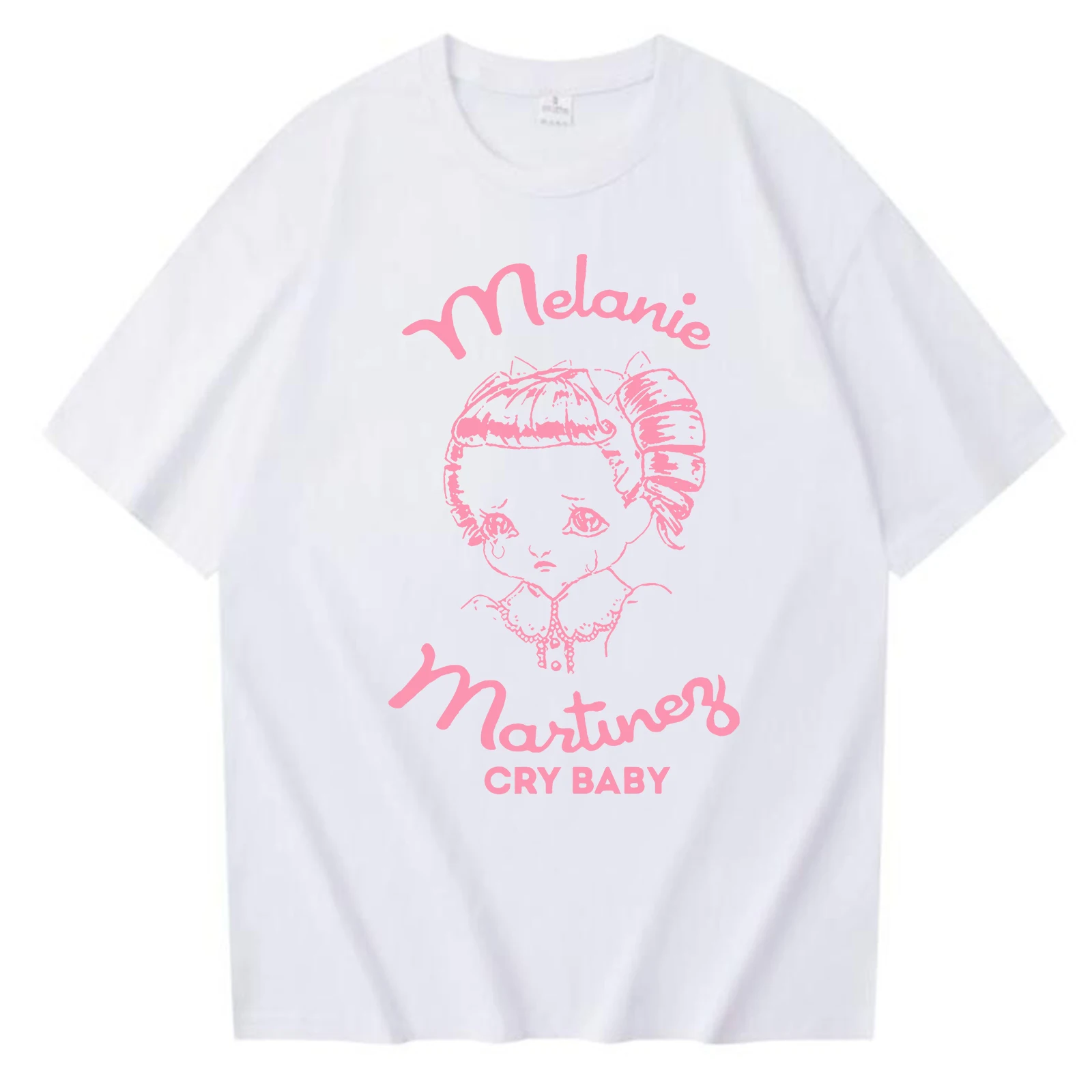تي شيرت ميلاني مارتينيز كراي بيبي تي شيرت هاراجوكو برقبة دائرية ملابس الشارع للجنسين