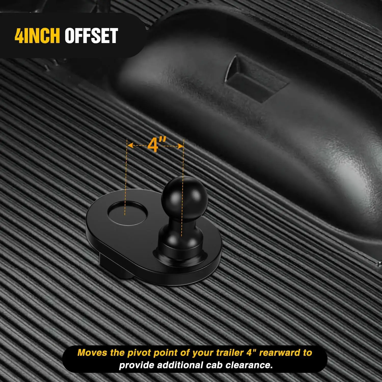 Accessori per rimorchio per camper con testa a sfera per rimorchio trasversale Parti di modifica per auto con sfera a collo di cigno offset