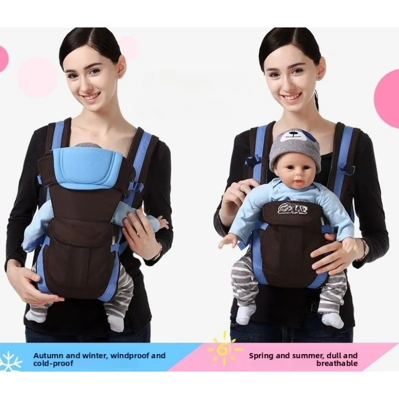 

Переноска-кенгуру, эргономичная переноска-рюкзак 4-в-1, легко регулируемая переноска-кенгуру для новорожденных малышей