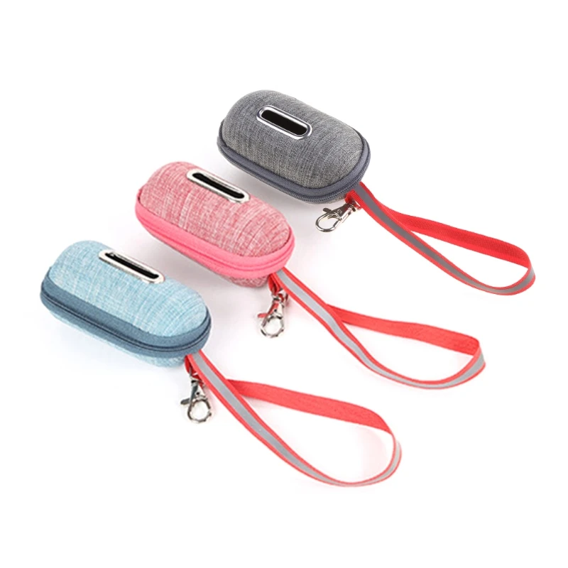 Pet Dog Poop Bag Dispenser with Reflective Rope Handle Outdoor Pet Supplies