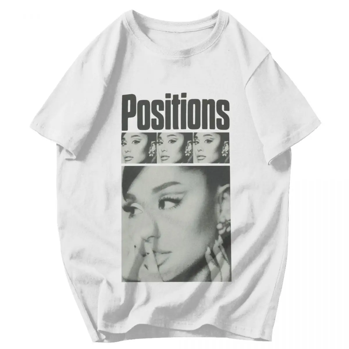 Men T Shirt Ariana Grande Positions Album 2024 Gifts Y2K Graphic Quality Unisex Clothing T Shirts