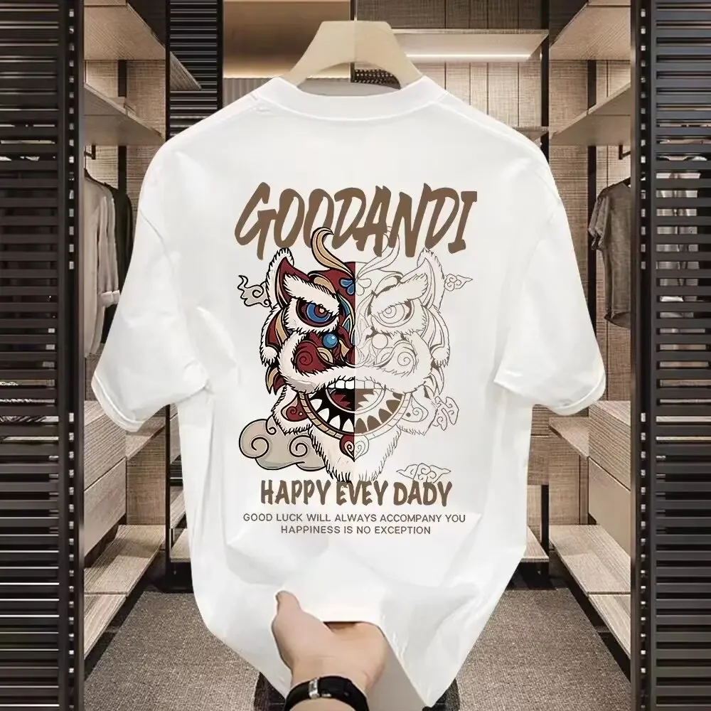 Футболка Napoli мужская оверсайз, базовая винтажная Повседневная тенниска из чистого хлопка, модная Стильная майка с защитой от ветра, уличная одежда, лето