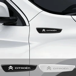 2pcs Car metal body decoration stickers for Citroen C4 C3 C5 C1 C2 Berlingo C-Elysee C4-Picasso C4-Aircross Car stickers