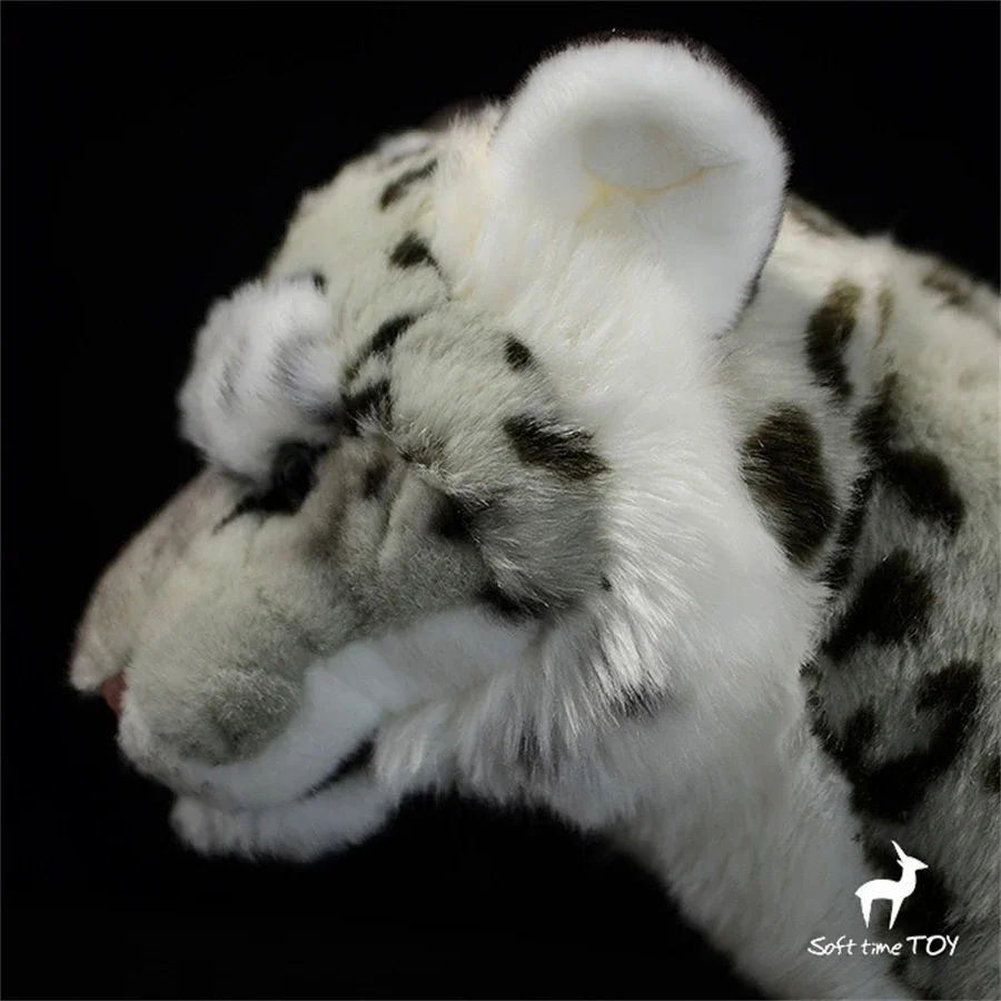 50cm Snow Leopard High Fidelity Anime Cute Plushie Snow Panther Plush Toys Lifelike Animals Simulation Stuffed Doll Toy