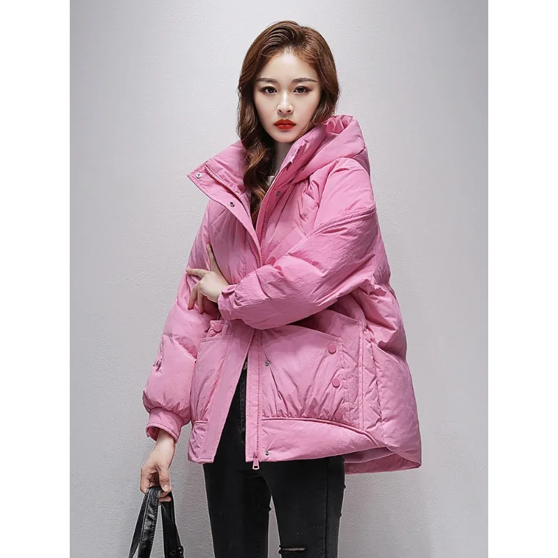 Women's Winter Top Coat Cotton Coat Short Thick Warm Simple Comfortable Loose Casual Design Fashion Soft Niche Versatile Skinny