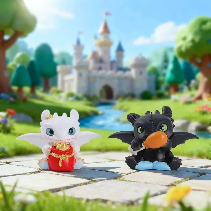 Dragon tamer, cute toothless monster, blind box, trendy play, creative cartoon doll, figurine, resin ornament, toy gift view 5
