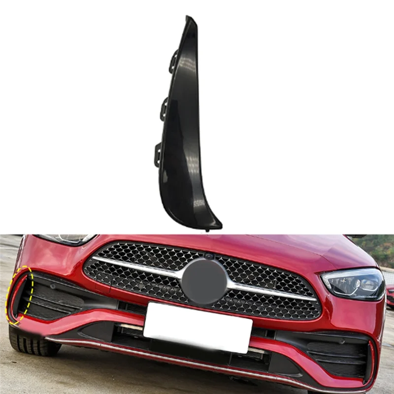 Car Front Bumper Ventilation Grille Trim Air Inlet Blade Spoiler 2068852902 For Mercedes-Benz C-CLASS W206 2021-2024-Y79A