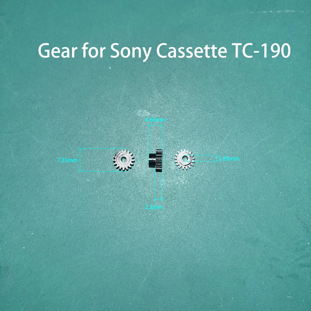 Engranaje POM de 17 dientes de repuesto para mecanismo de cubierta de Cassette Sony serie TC-190, pieza de reparación de Audio Vintage, 1 Uds.
