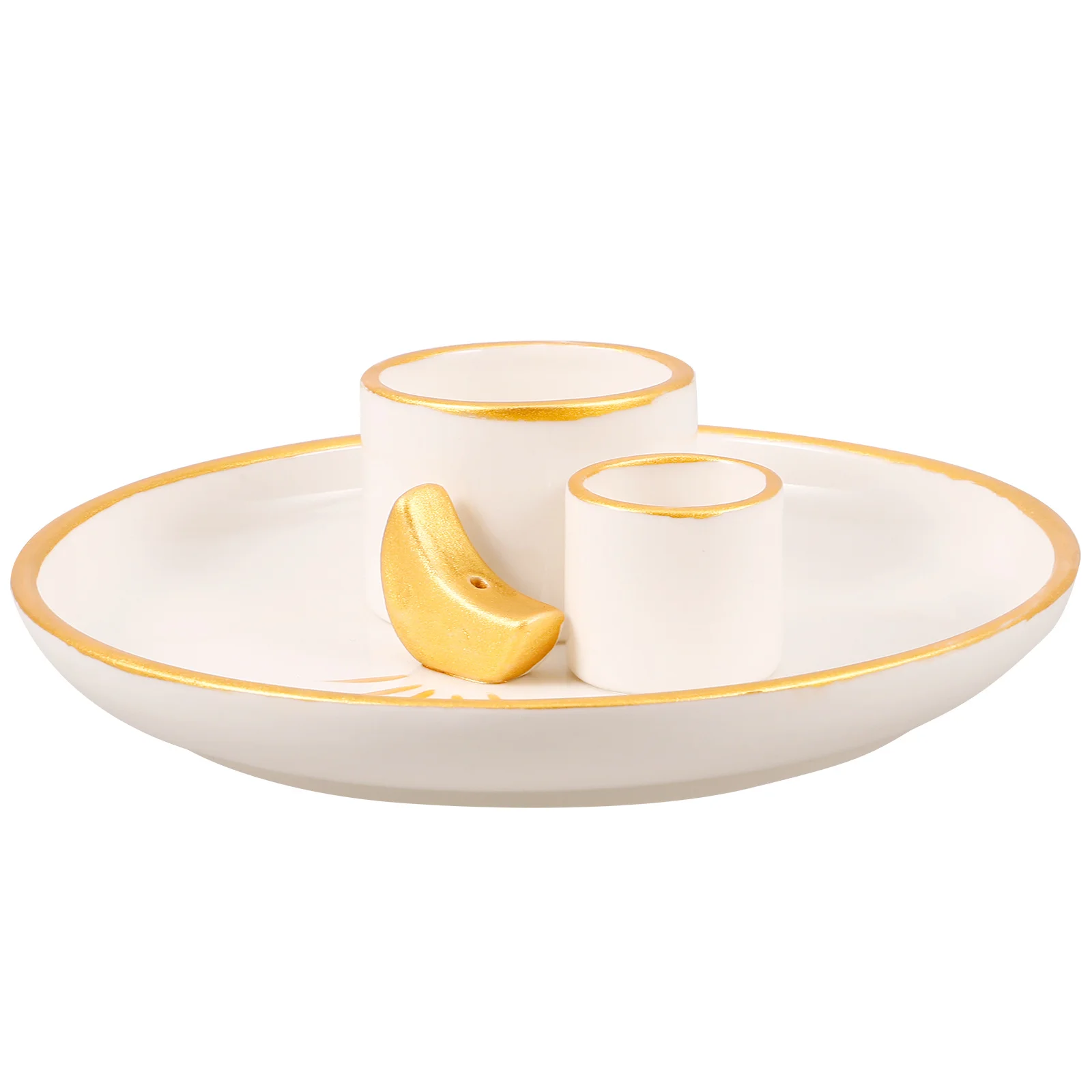 

Ceramic Incense Burner Sage Holder Aromatherapy Burning Sticks Decorative Desktop Incense Tray Long Service Life