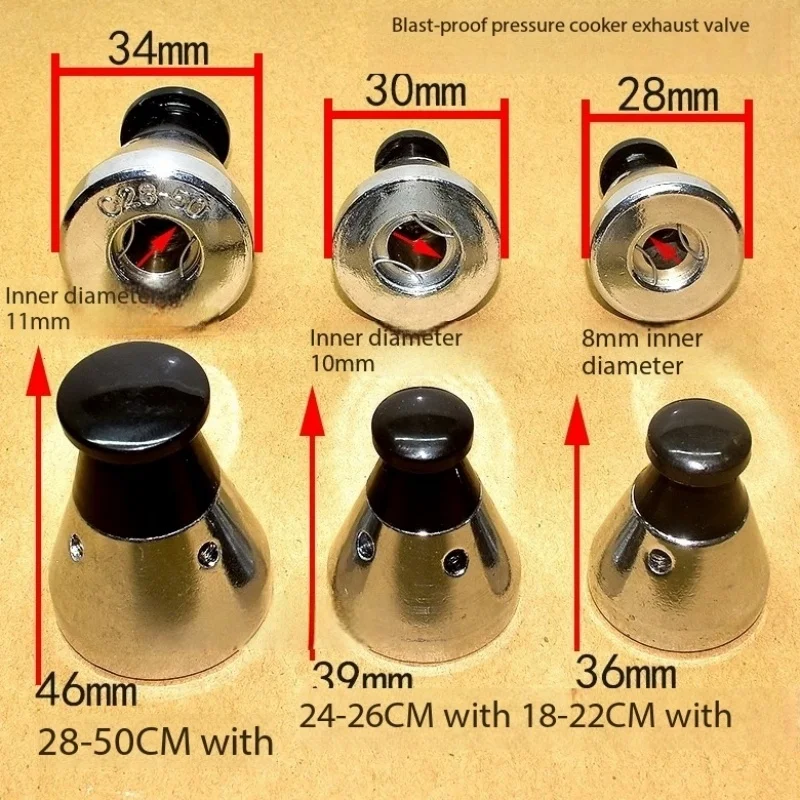 1PCS explosion-proof pressure cooker pressure limiting valve, exhaust valve, pressure relief valve, top ball cap safety valve