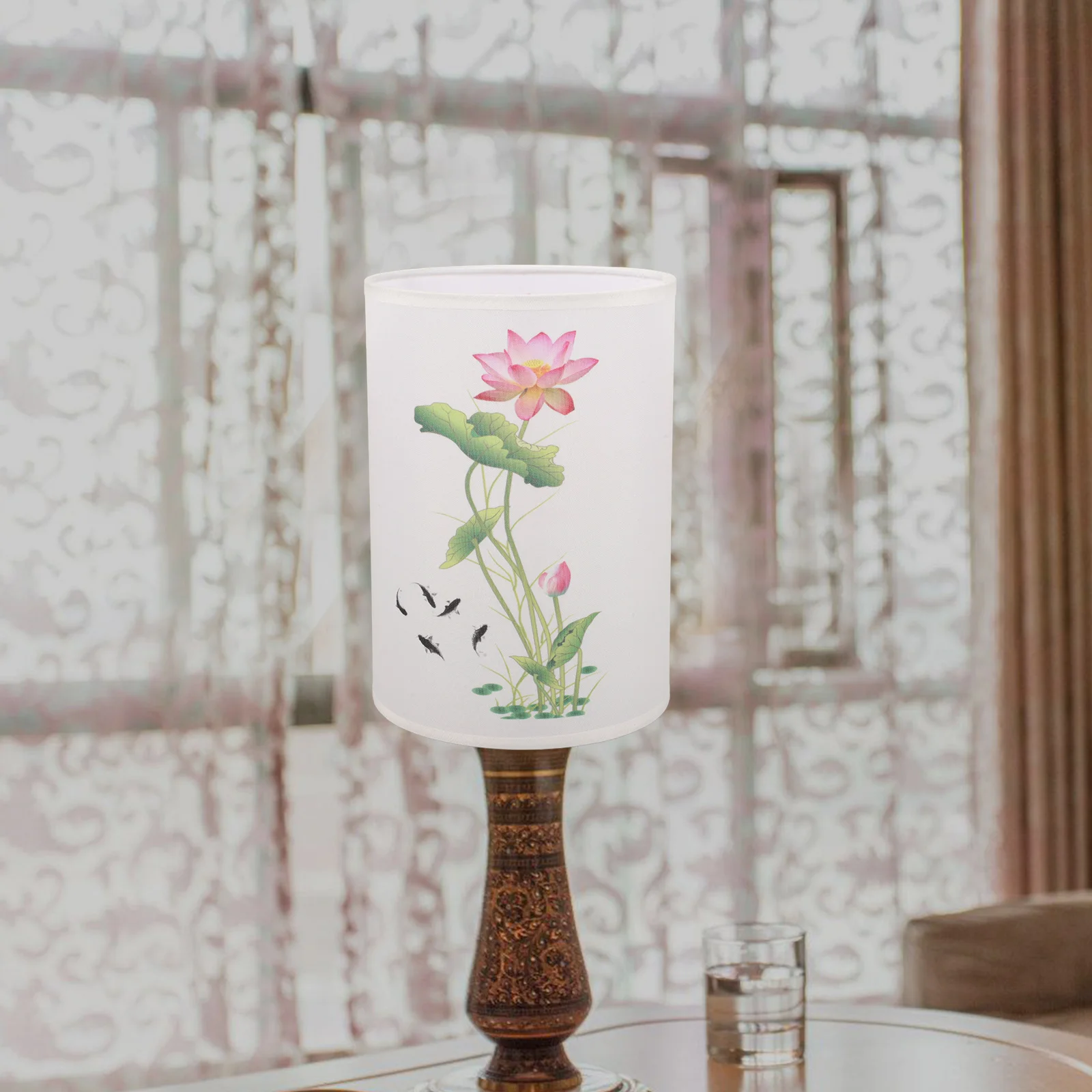 

Fabric Lampshade 12cm Table Bedside Cloth Light Fixtures Covers Replacement Modern Lamp Shades Desk Lamp Cover Bedroom Farmhouse