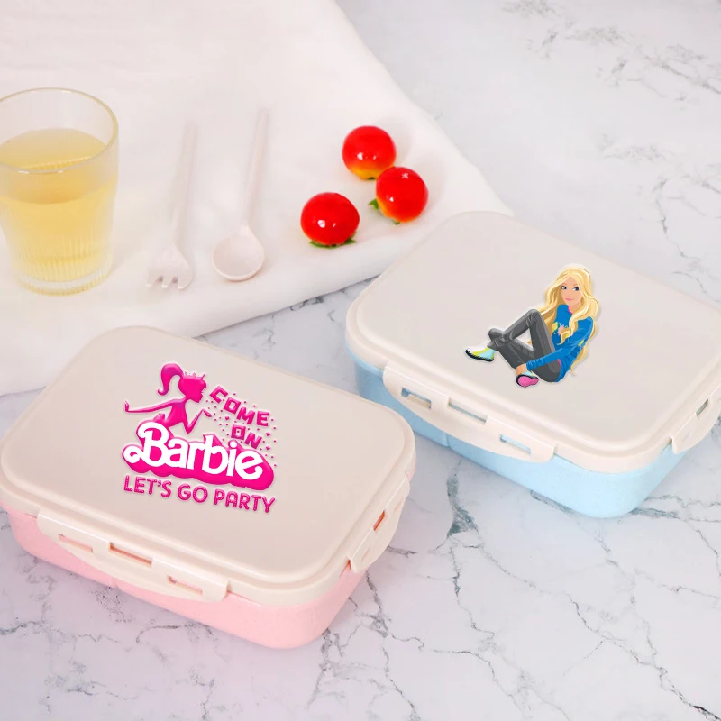

Barbied Large Capacity Lunch Box Boy Girl Kawaii Anime Pattern Bento Boxes Cartoon Fashion Rice Box Portable Picnic Case Gifts