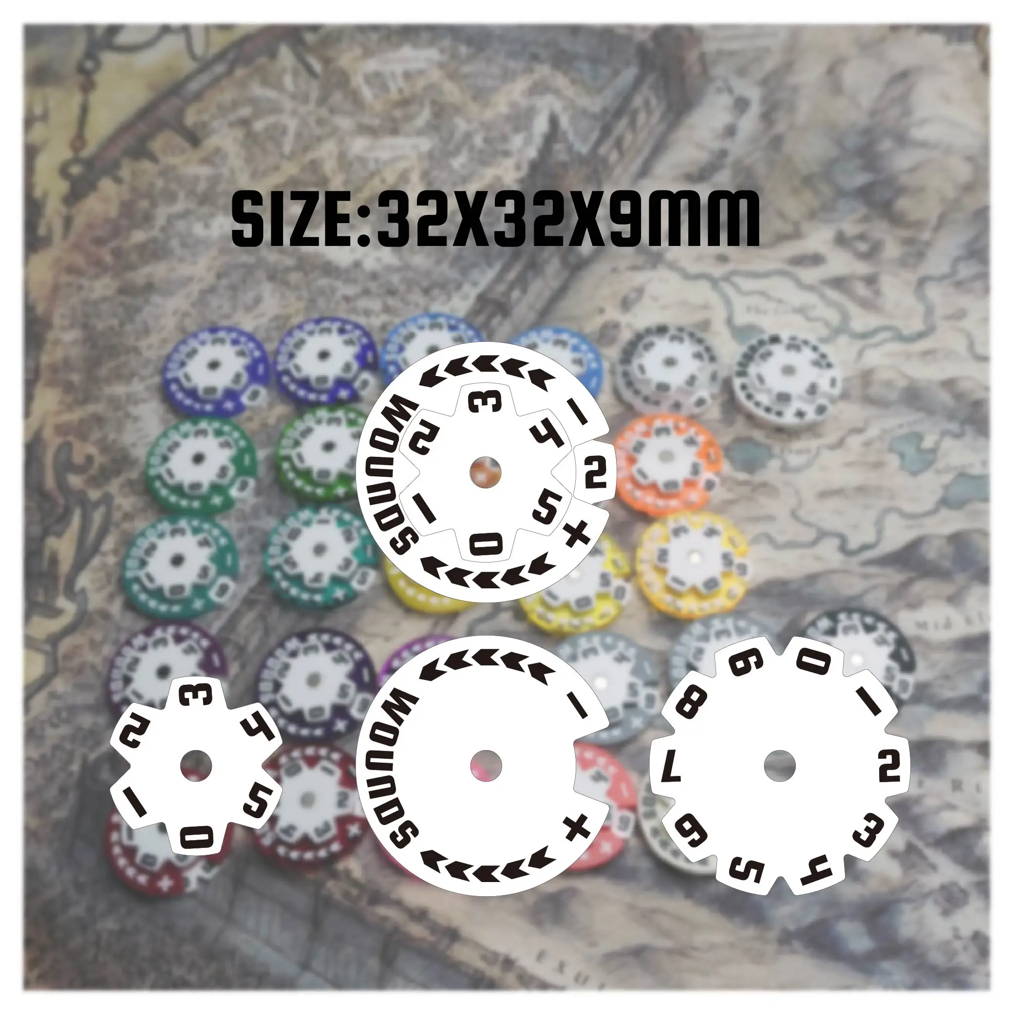 

32mm Round Wounds Tracker Acrylic