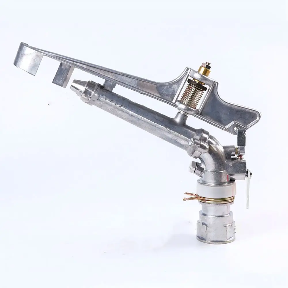 Automatic Rotating Zinc Alloy Rocker Sprinkler Adjustable Irrigation Nozzle For Garden Lawn Farming Watering Tool