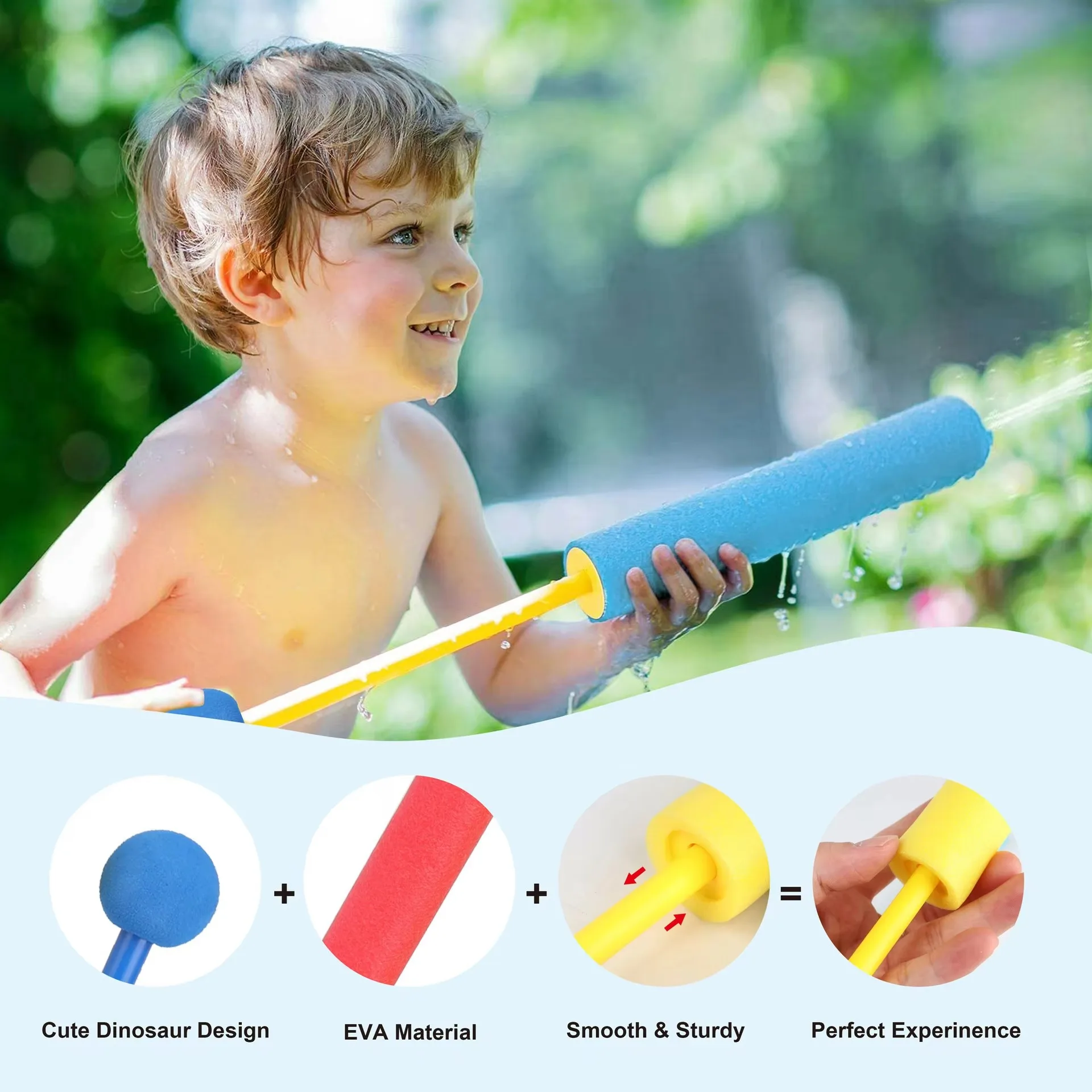 Wasserpistolen für Kinder und Erwachsene – 40 Fuß Super-Soaker-Blaster für Spiele im Freien, Sommer, Pool, Strand, Hinterhof-Wasserschlachten, Familienspaß