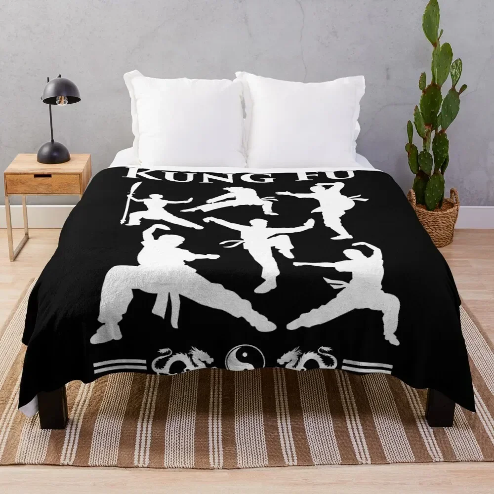 

Kung Fu Throw Blanket Soft Bedroom Blanket for Night Sleeping