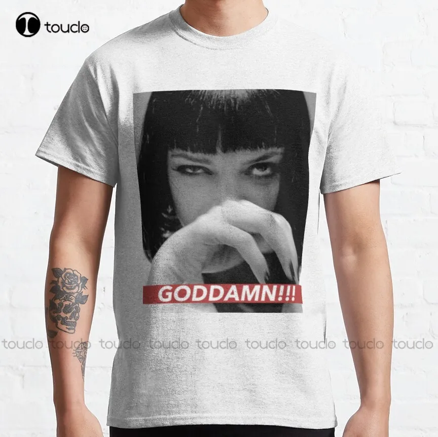 MIA WALLACE pulp fiction Classic T-Shirt girls shirts Custom aldult Teen unisex digital printing xs-5xl All seasons cotton