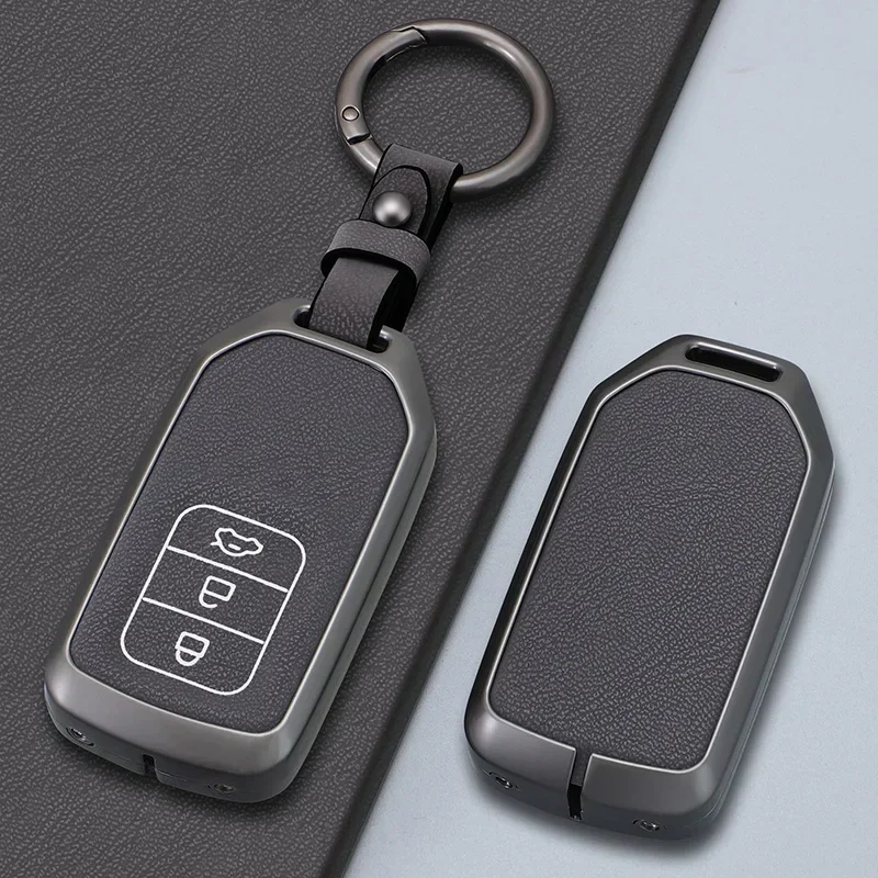 

Stylish Alloy Leather Car Key Case Full Cover Shell For Honda Civic Fit Accord CR-V HR-V Agreement Jade Crider Odyssey 2015-2018