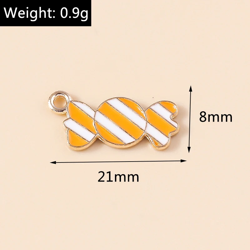 Leslie 10 stücke Mode Halloween Charme Emaille Horror Augapfel Spinne Hexe Geist Kürbis Anhänger für DIY Schmuck machen Accessoires – Detail 15