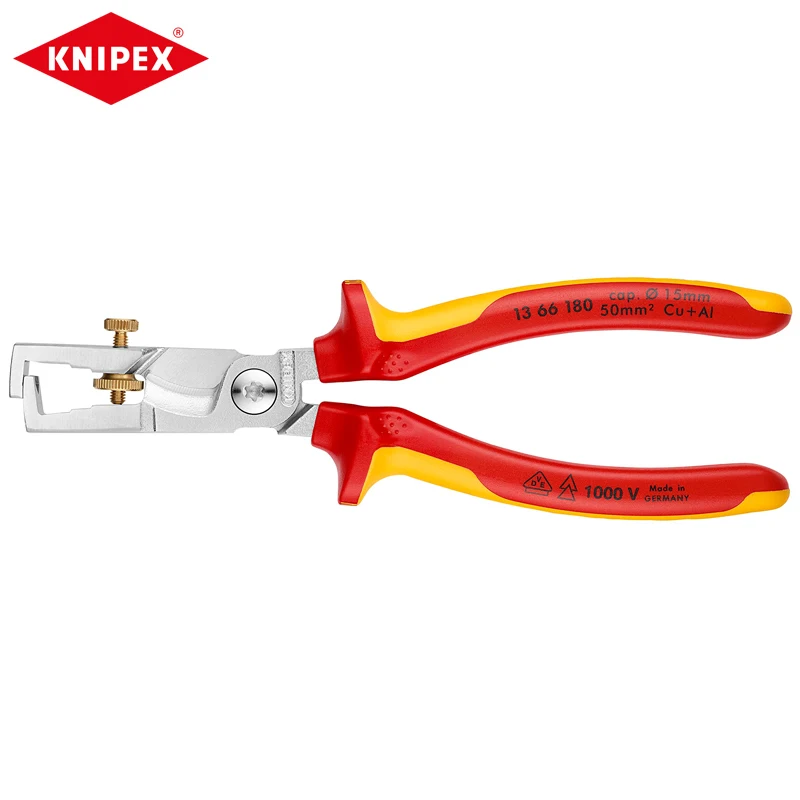 KNIPEX 13 66 180 Cable Shears/Insulation Strippers \