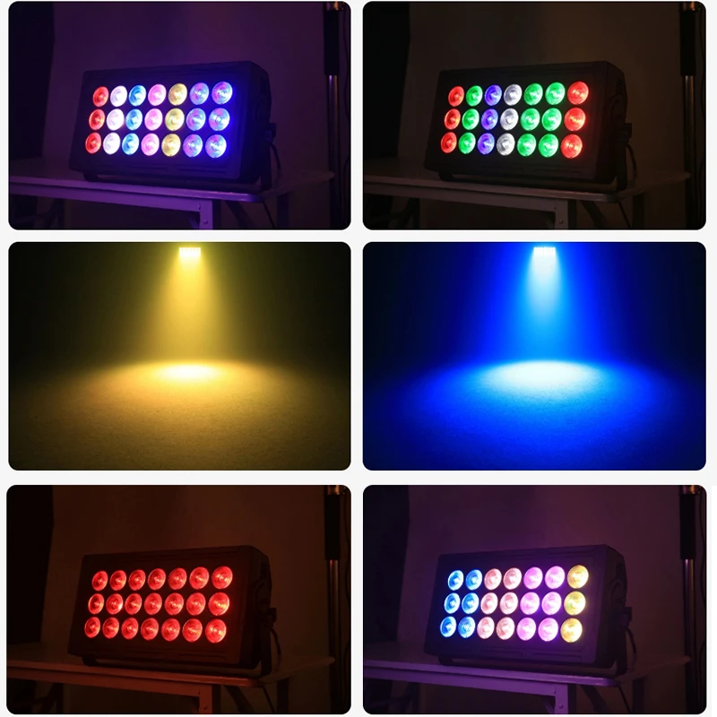 

LED Wall Washer 21X15W RGBW Light Effect Outdoor Building Lighting DMX512 Strobe Stage Light Bar Wedding Club Party Light