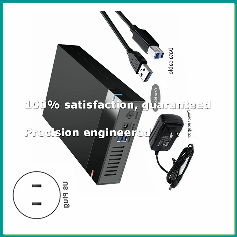 

HDD Case SATA to USB 3.0 Adapter External Hard Drive Disk Enclosure 3.5 Inch SSD Disk 10TB HDD Box for PC Lapop US Plug-A86Z