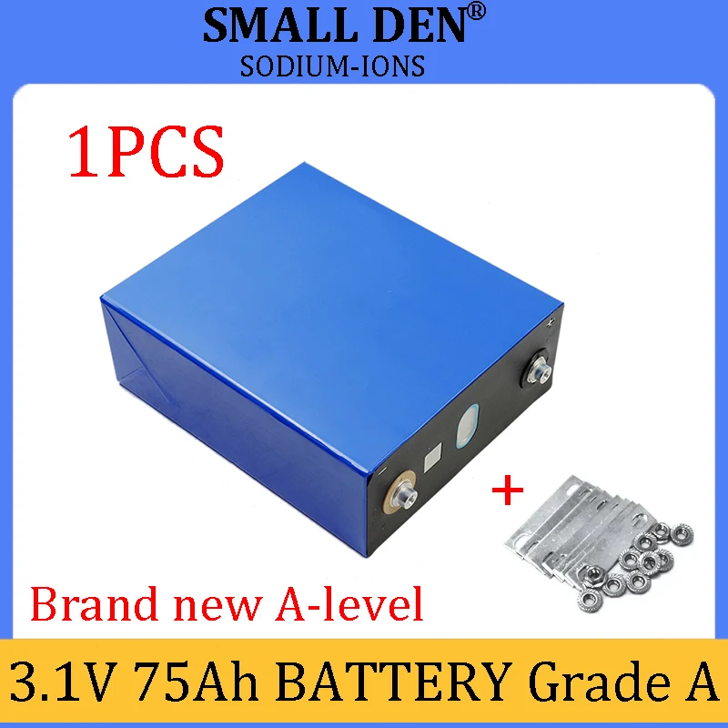 

1pcs 3.1V 75Ah Sodium-Ion battery 2.9V 20c Discharge DIY 12v 24V Motorcycle Electric Car travel Solar inverter Grade A Duty-free