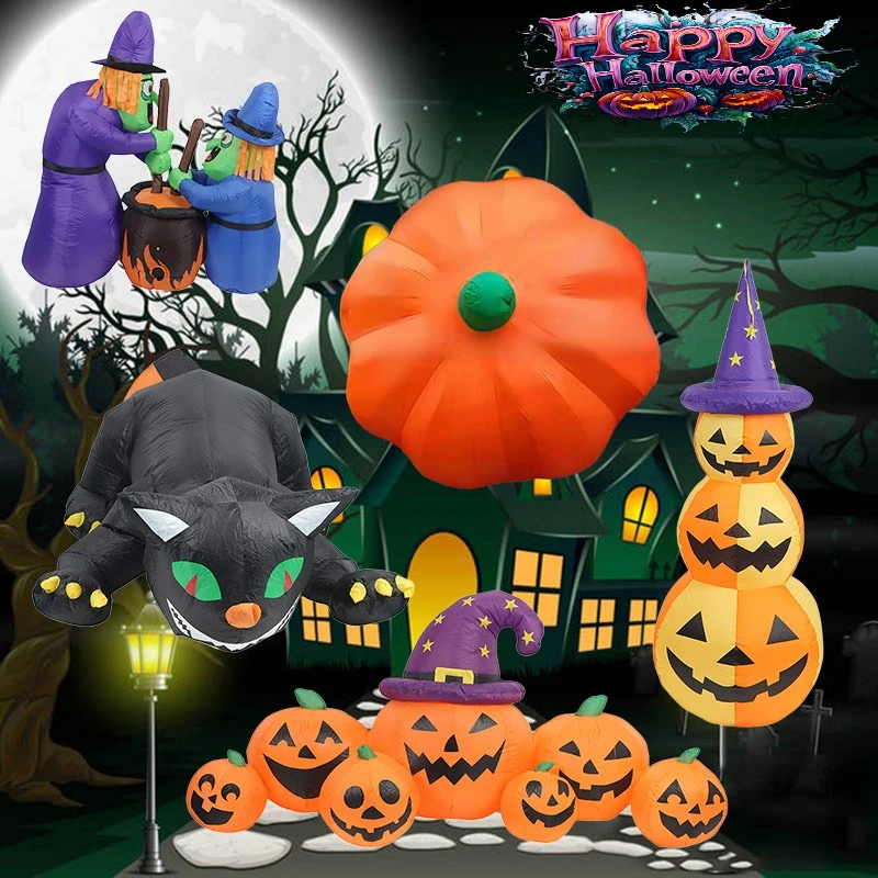 

Halloween Inflatable Toys Holiday Decorations Built-in LED Lights Courtyard Prop Inflatable Model Outdoor Ornament Party Garden