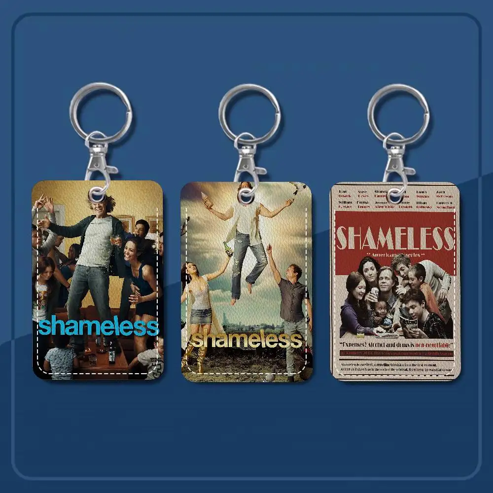 

Classic Movie S-ShamelessS S-Season 1Pc PU Leather Card Holder Keychain Key Ring Door Lock Access Tags ID Card
