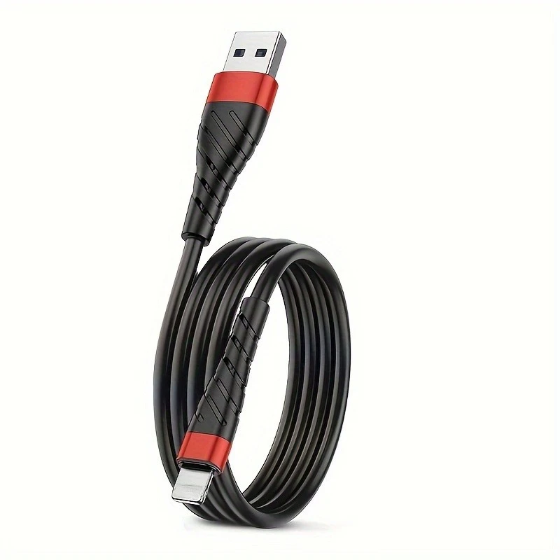 2,4 A Schnelllade-USB-Kabel für iPhone 11 12 13 Pro X XS Max 6 7 8 Plus SE iPad-Kabel Handy-Ladegerät Datenkabel 2 m 6 ft