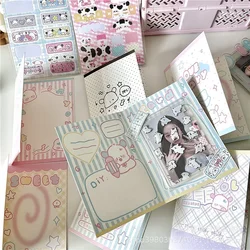 30Pcs Korean INS Kawaii Candy Puppy Folding Back Card Kpop Idol 3inch Photo Card DIY Decor Packing Leave Message Fixed Cardboard