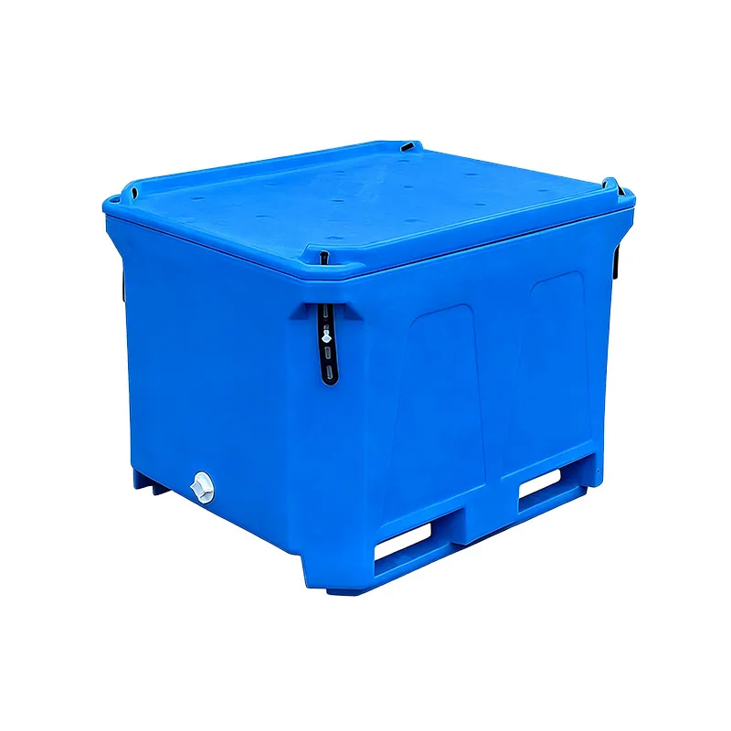 Portable Modern Rotomolded Thermal 300L Insulated Fish Container Commercial Cooler Box Solar Panel Chair LLDPE+PU Food Cans