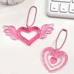 Hollow Heart Pendants Photo Album Decoration Key Chain Album Pendant Keychain Keyring Bag Key Decoration