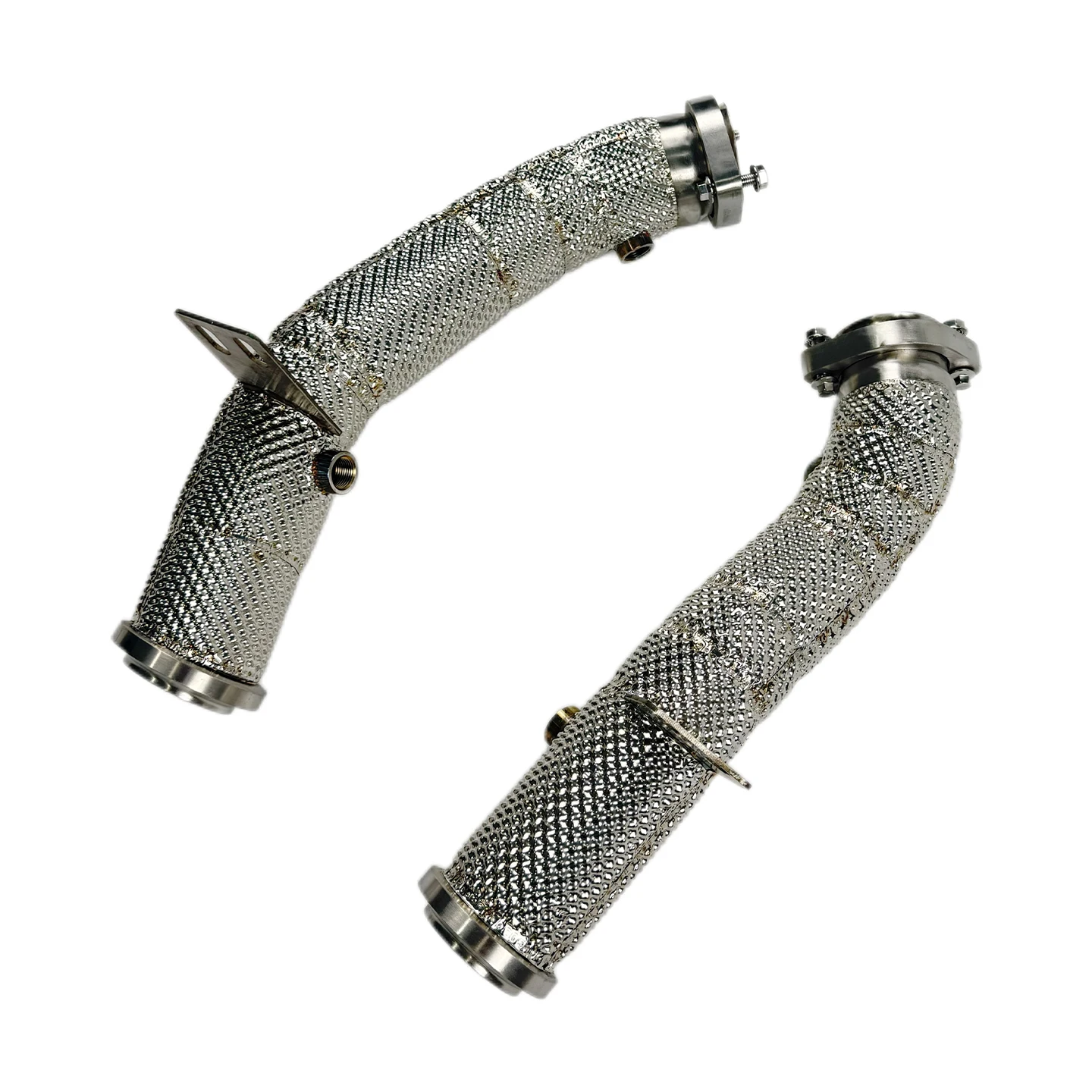 DEX Downpipe for C43 W205 3.0T 2016-2021 304 Stainless Steel  With Heat Shield High Performance Exhaust Down Pipe High Quality