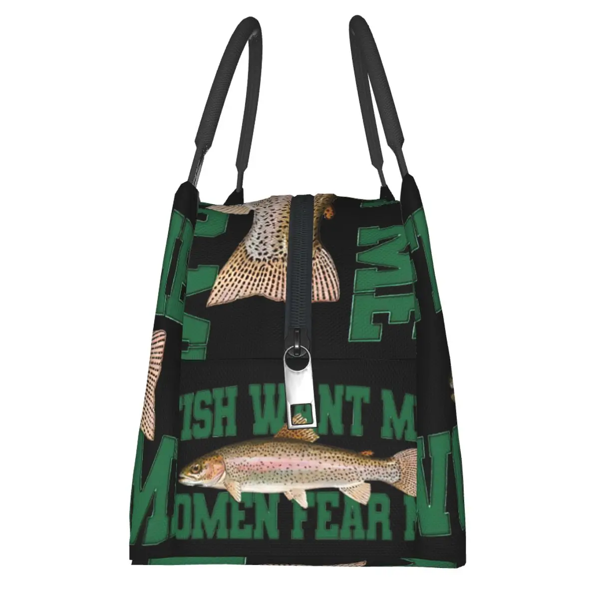 Fish Want Me Women Fear Me Portable insulation bag for Cooler Thermal Food Office Pinic Container