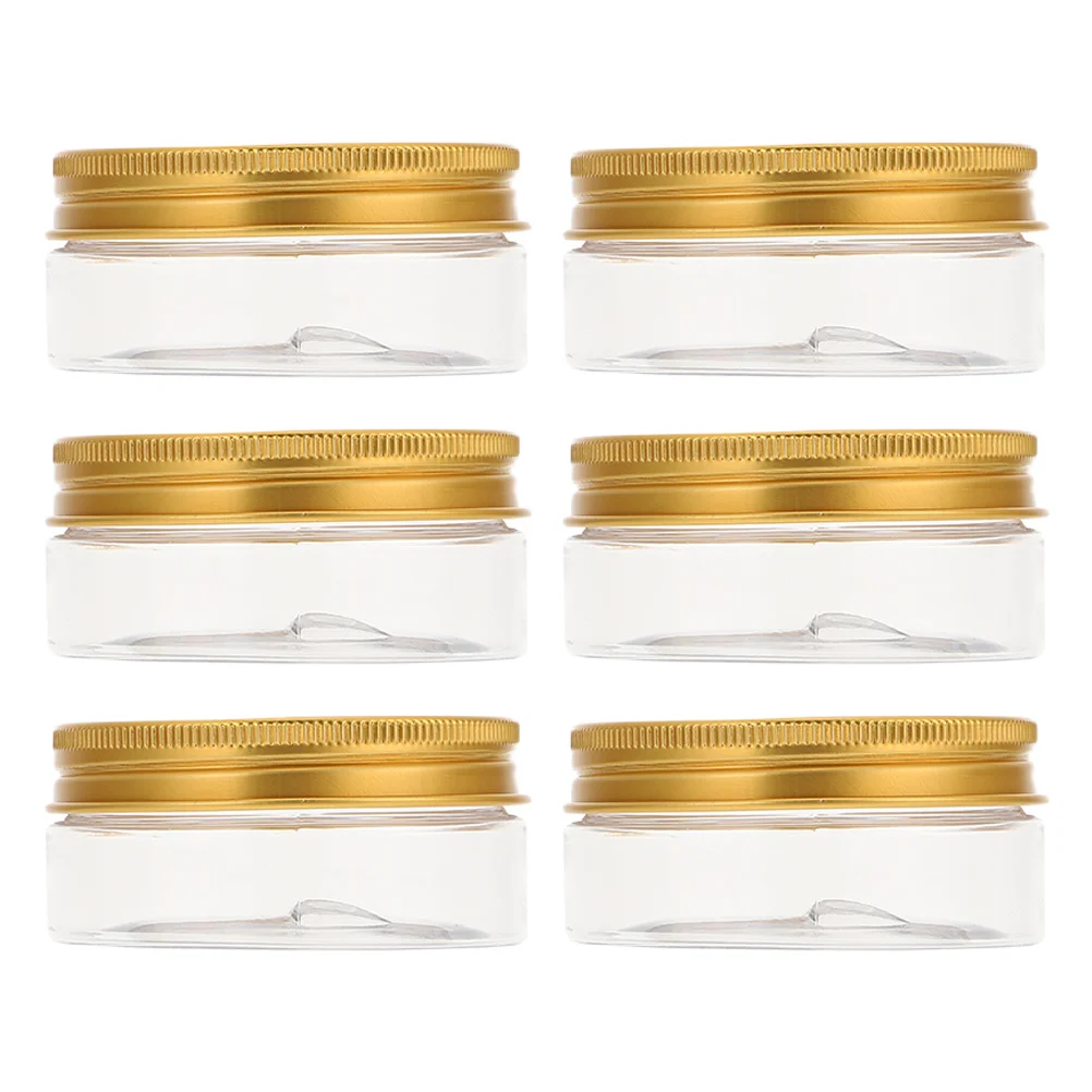 

6Pcs Cream Sub Bottles Reusable Plastic Travel Containers for Facial Cream Lotion Body Butter Portable Makeup Packing Jars