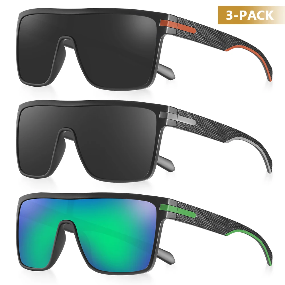CRIXALIS Mode Gepolariseerde Zonnebril Voor Mannen Vierkante Oversized Anti Glare Driver Spiegel Zonnebril Vrouwen UV400 Bril Mannelijke