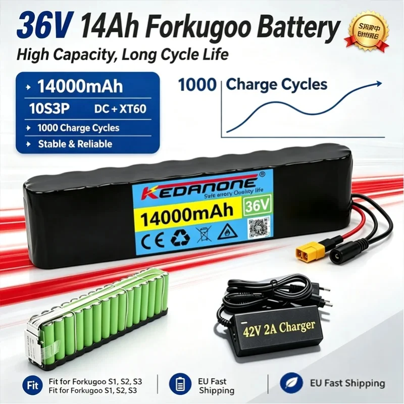 2026 Neues Upgrade 10S3P 36V 14000mAh 36V Elektroroller-Akkupack 18650 Lithium M365 Elektroroller 36V Akku-Roller