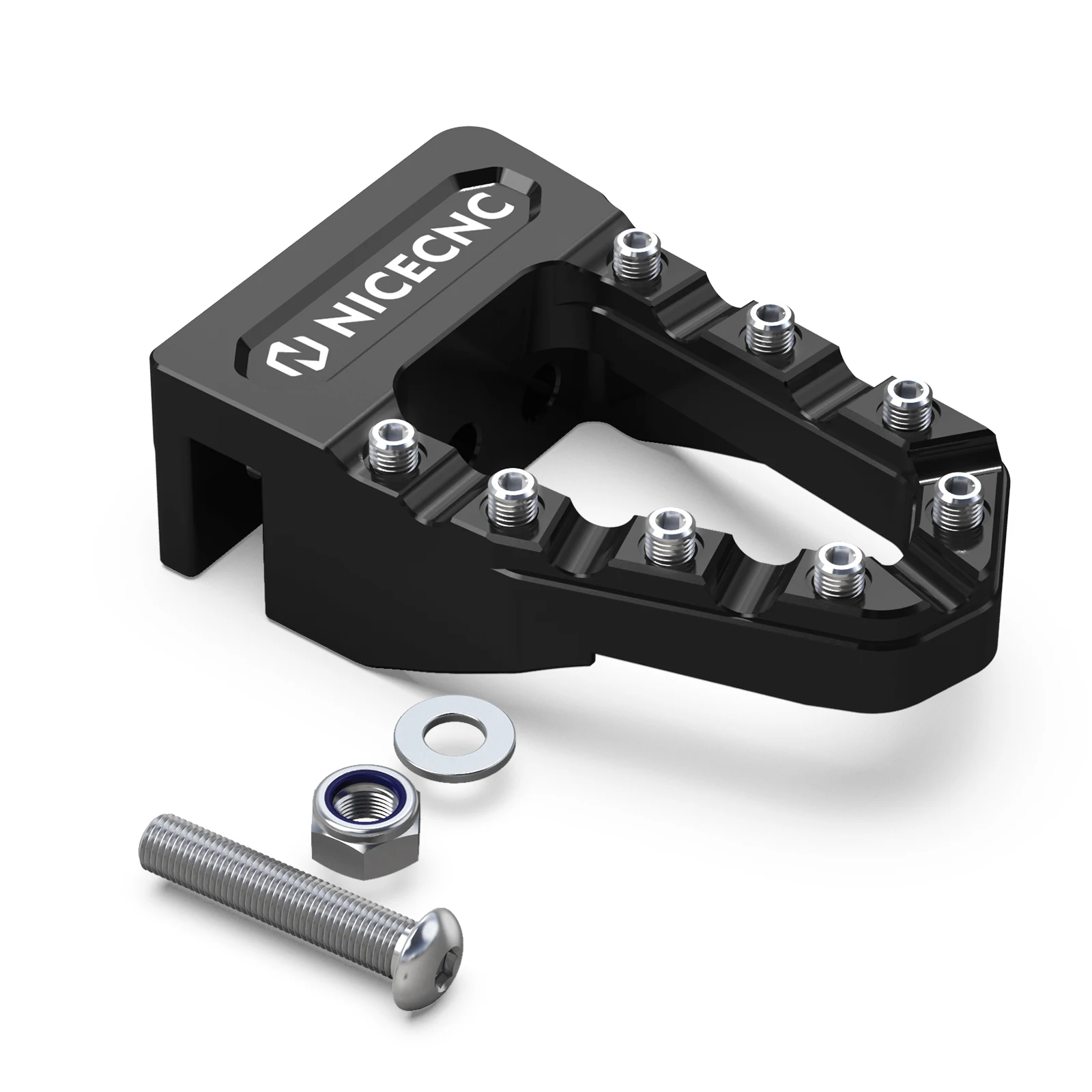 NICECNC Für Honda TRX450R 2006-2009 Hinterradbremspedalspitze für Honda TRX450ER Aluminium verbreitertes, rutschfestes, verstellbares ATV-Zubehör – Detail 17