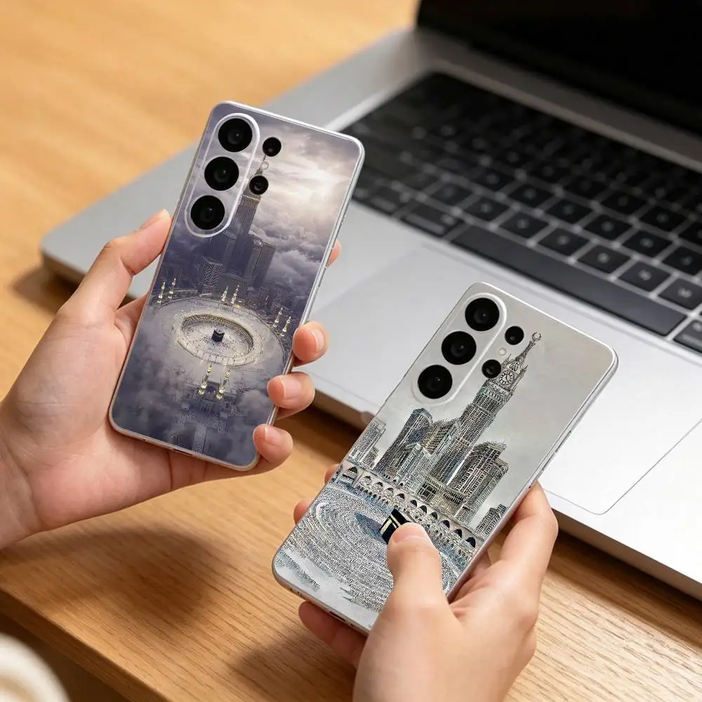 MECCA KAABA AL-HARAM Islam   Transparent phone Case For Samsung S25,24,21,22,21,20,10,S9Ultra,Plus,Fe,Lite