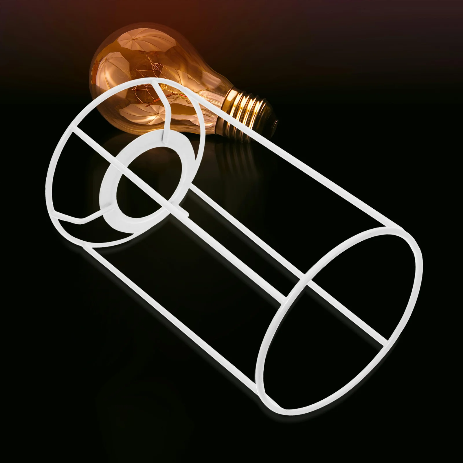 빈티지 E27 램프쉐이드 프레임 화이트 DIY 테이블 천장 조명 인더스트리얼 레트로 스타일 조명 기구 메탈 서포트 브래킷