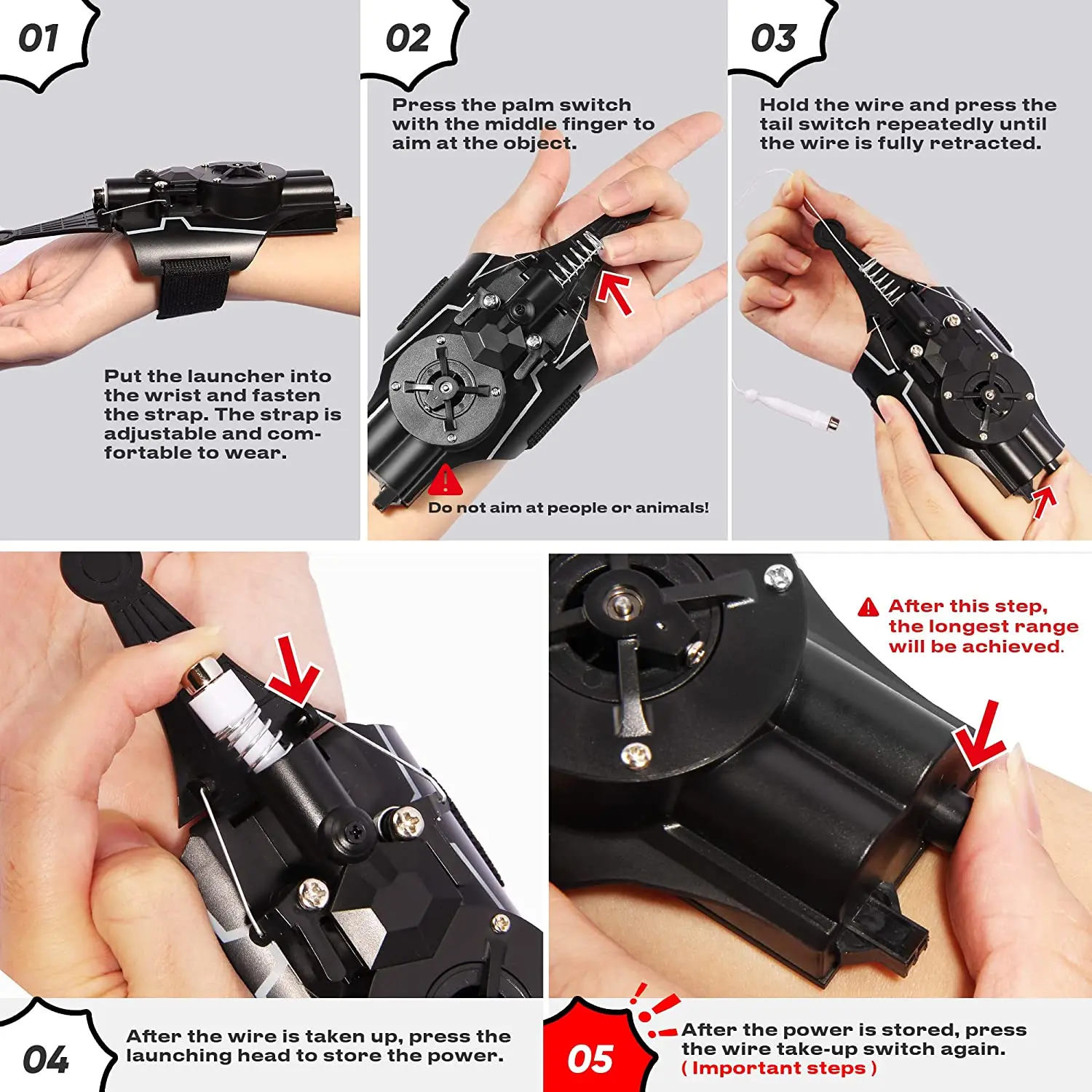 spider man Wrist Launcher Peter Parker Cosplay Props Shooting Device Toys For Children GiftsSpider Silk Launche Toy Web