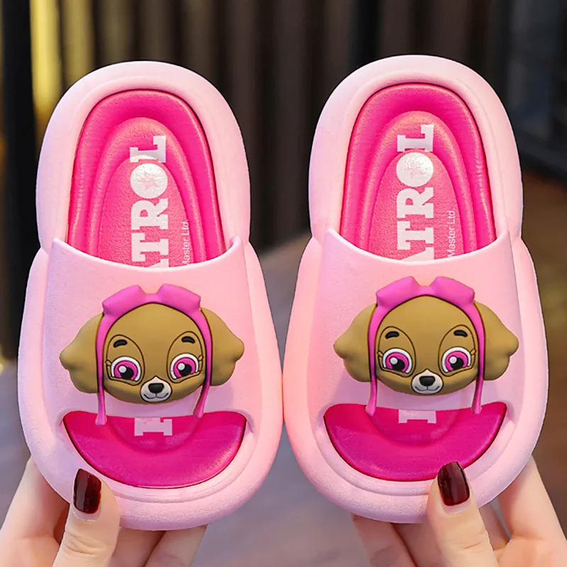 Paw Patrol pantofole per bambini Cartoon Chase Skye Summer antiscivolo Soft Bottom infradito per interni ragazzi ragazze pantofole da bagno regali