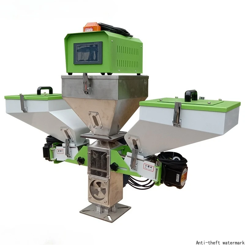 2026 - Fully automatic stainless steel volumetric masterbatch  molding machine with PLC assembly and plastic mixer.